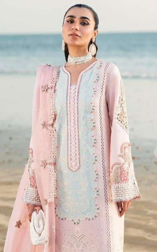 Sahil kinare Festive lawn 2025 by Qalamkar